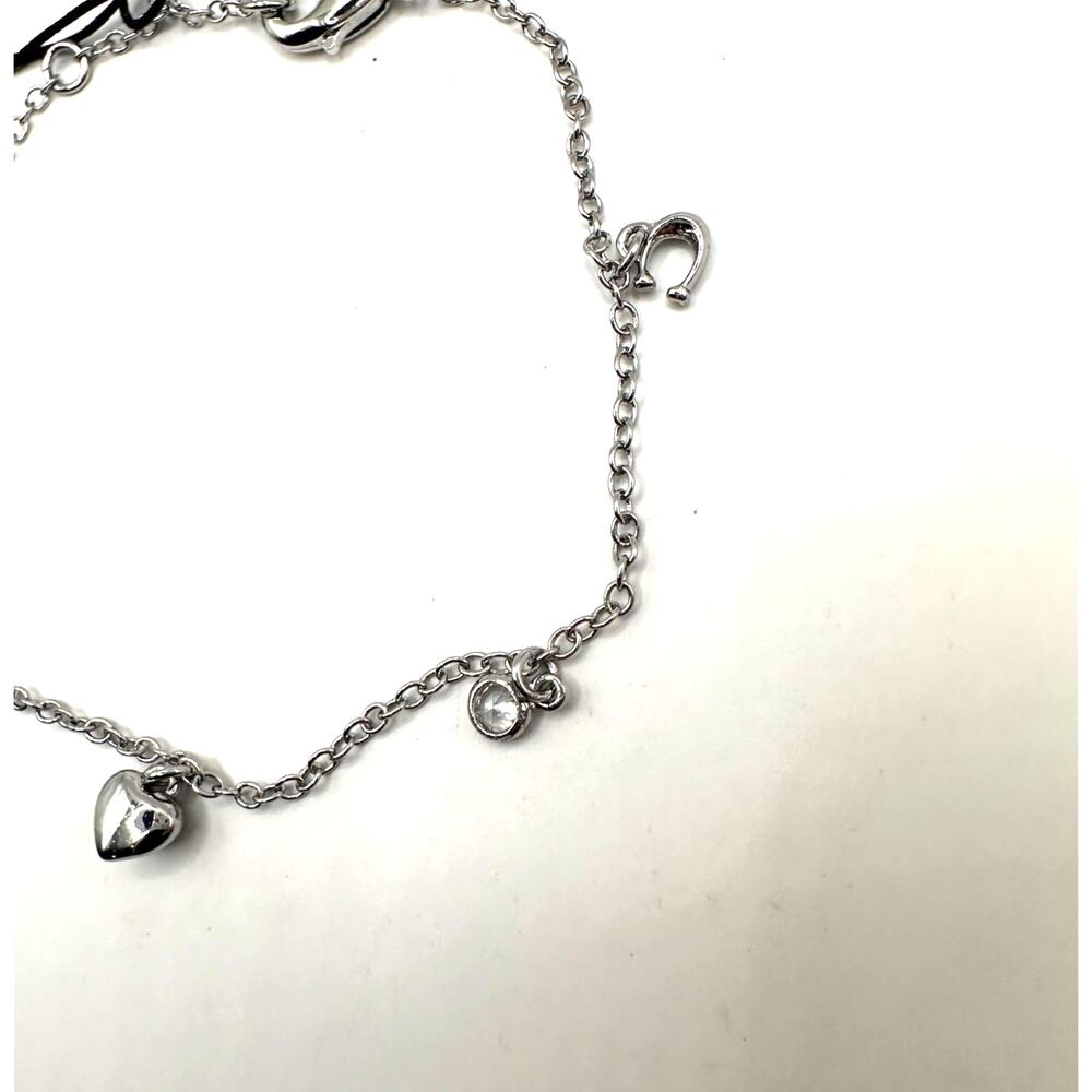 Coach Silver Plated Charm Bracelet NWT $125 Designer Summer Jewelry - Picture 5 of 13